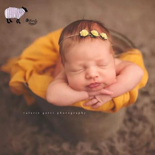 Baby Girl Floral Headband Newborn Photography Props Baby Photoshoot Hairband fotografia Accessories Baby foto shooting Hair Prop