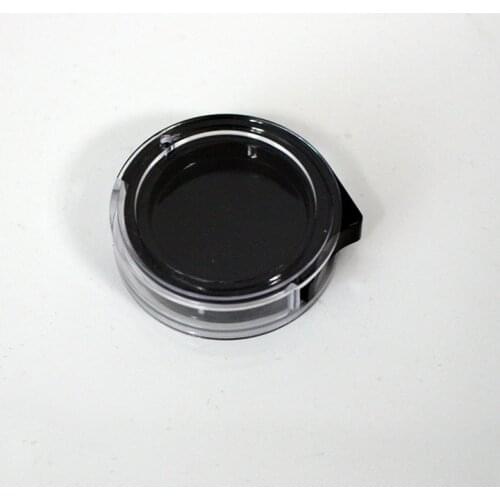 50ps 2g transparent black plastic jar 2cc eyeshadow blush jar cosmetic containers