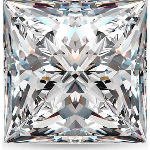 Loose Stones Moissanite Diamond 7.5mm 2.5ct D Color VVS1 Princess Cut Gemstones Lab Grown For Women’ s Jewelry Material Gem New