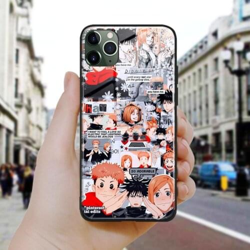 Jujutsu kaisen maki zenin manga Silicone Glass Phone Case Cover Shell For iPhone SE 6 6s 7 8 Plus X XR XS 11 12 Mini Pro Max