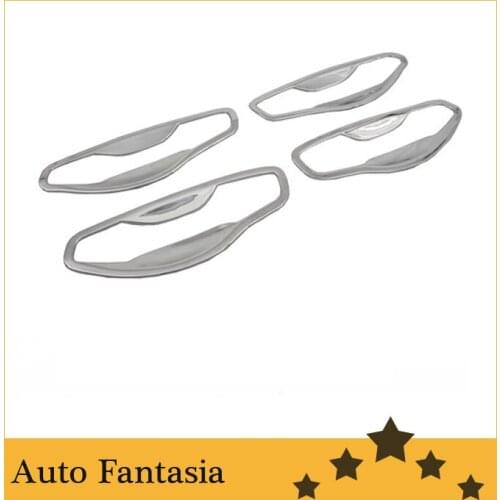 Car Styling Chrome Door Cavity Cover For Hyundai Santa Fe 2013 up-Free Shipping