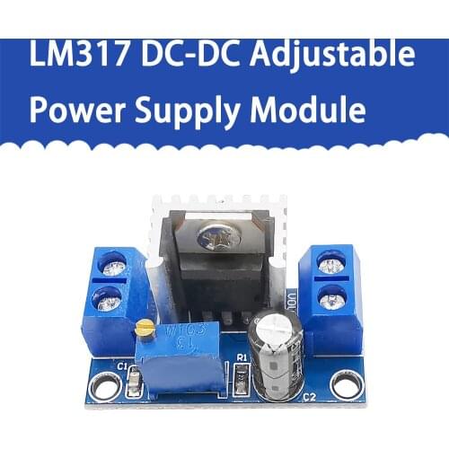 1Pcs LM317 DC-DC Converter Buck Step Down Circuit Board Module Linear Regulator LM317 Adjustable Voltage Regulator Power Supply