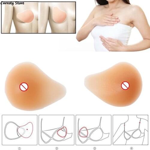 1PC Silicone Chest Fake False Breast Prosthesis Super Soft Silicone Gel Pad Supports Artificial Spiral