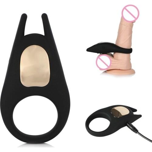 10 Mode Vibrating Penis Ring Cock Ring, Adult Sex Toys for Men Delayed Ejaculation Extend Penis Erection Time Lock Ring Vibrator