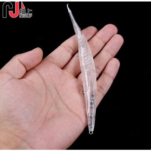 10pcs blank nude baits 14.5cm 12.7g crank pencil Minnow bait Unpainted Lure Bodies Fishing bait