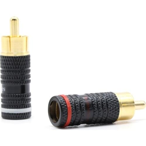 48Pieces/lots Nakamichi RCA plug ,audio interconnector connector plug,signal wire jack