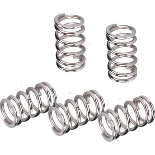 5PCS Ultimaker 2 Spring UM2 Heated Bed Adjusting Springs 1.2*15MM Imported Impresora 3D Printer Parts DIY Heatbed Print Platform