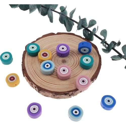 50pcs Baby Silicone Beads Colorful Circle Beads Teether For Teeth Silicone Teething Beads Baby Goods BPA Free Baby Accessories