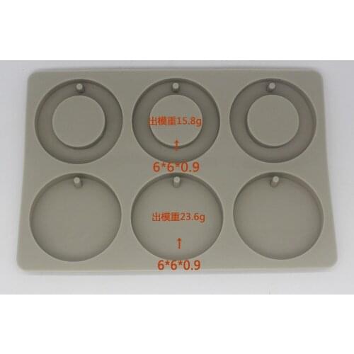 6 continuous silica gel mold DIY mechanism molded fumigation plaster hanging piece wax brand crystal gel drop mold S