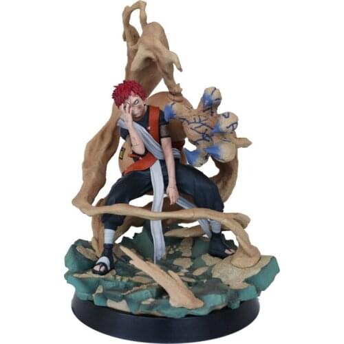 Anime Shippuden Gaara Hand of Sand Battle PVC Action Figure Sabaku no Gaara Statue Collection Model Toys Doll