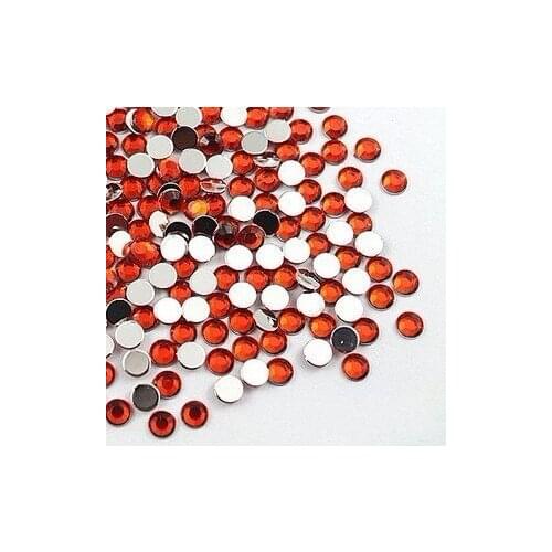 Free Shipping ! 1000 pcs/ lot Top quality 5mm Red color flatback Acrylic Rhinestone gem for Cloth shoe decoration accessary