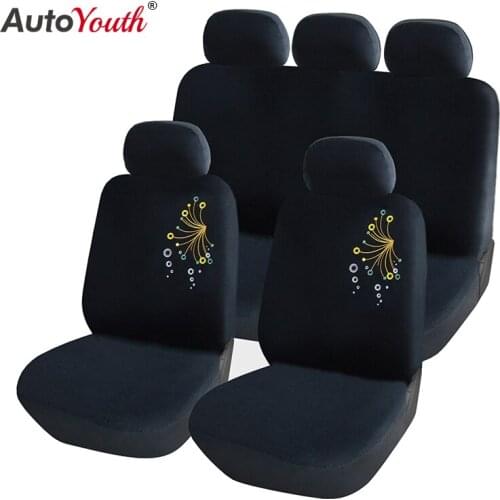 AUTOYOUTH Classics Sports Series Car Seat Covers Universal Car Styling Interior Car Airbag Compatible Seat for 40/60 50/50