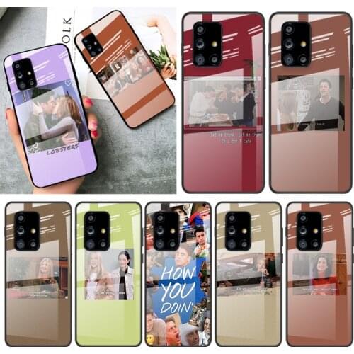 Tempered Glass Cover Friends TV Lockscreens For Samsung Galaxy A91 A81 A72 A71 A52 A51 A41 A31 A21S A11 A01 Phone Case