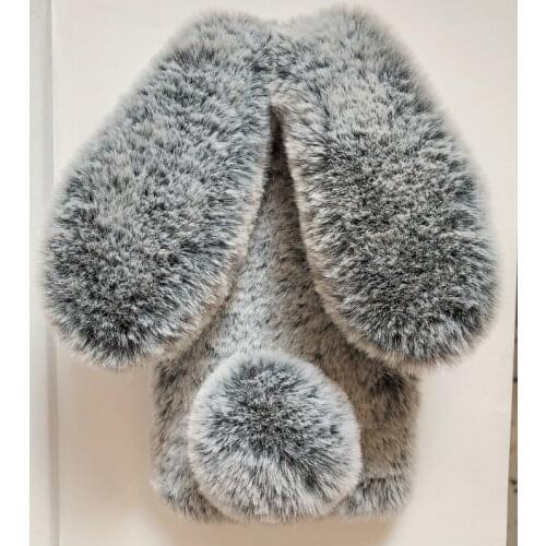 Xiaomi Redmi 9C Case Cute Rabbit Fluffy Ears Plush Case For Redmi 9C 9 C Fashion Soft Silicon Anti-Fall Protection Back Cover