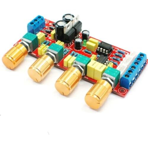 Finished NE5532 HIFI Preamp Amplifier Pre-amplifier Tone Board Treble Alto Bass Volume Control