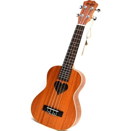 Rosewood Fingerboard Ukulele 23 4 Aquila Strings 17 Fret Hawaiian ukelele Acoustic guitar Heart pattern Stringed Instruments
