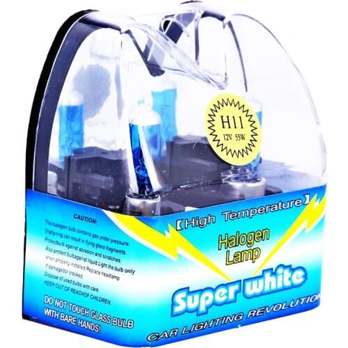 H11 12V 55W 100W Auto Xenon Halogen Bulbs Car Headlight Bulb Low Beam Fog Light Bulbs H11 Bulb Car Head Light Lamp 5000K White