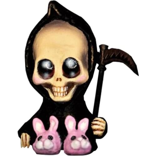 Halloween Baby Skeleton Statue Resin Crafts Halloween Ornaments For Terrace Desktop Kawaii Room Decor