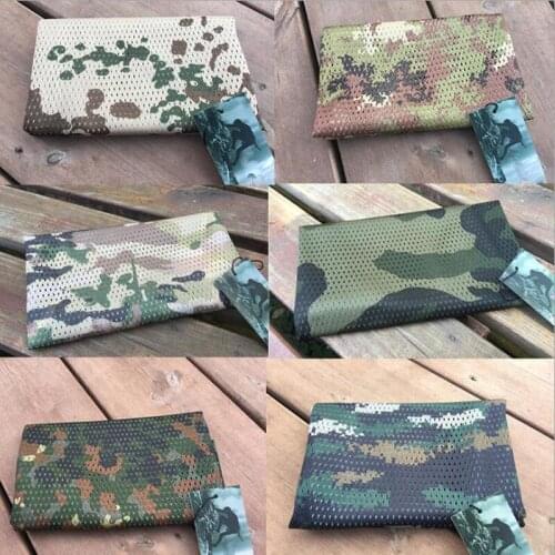 Camo Mesh Scarf Jungle Muffler Breathable Headband Scarves Multicam Tactical Camouflage Net Absorbent Towels Insect Proof Net