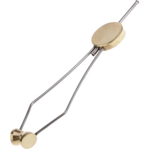 Stainless Steel Fly Tying Bobbin Smooth Spool Fishing Tools Ceramic Tip Disc Bobbin Holder for Beginners