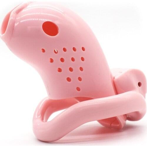 Male Chastity Cock Cage Transparent Black Pink Chastity Cage With 4 Penis Rings Sex Toys For Men Penis Lock Bondage Gear Slave