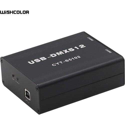 Wishcolor 512 Canal USB-DMX512 CYT-S5102 Stage LED Lighting Controller Console Support MA Freestyler+3D