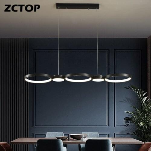 Creative LED Chandeliers for Living Room Dining Room Bedroom Kitchen Decor Hanging Indoor Pendant Lighting Black Chandeliers