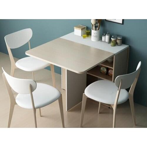 Multi function small family type retractable simple folding table