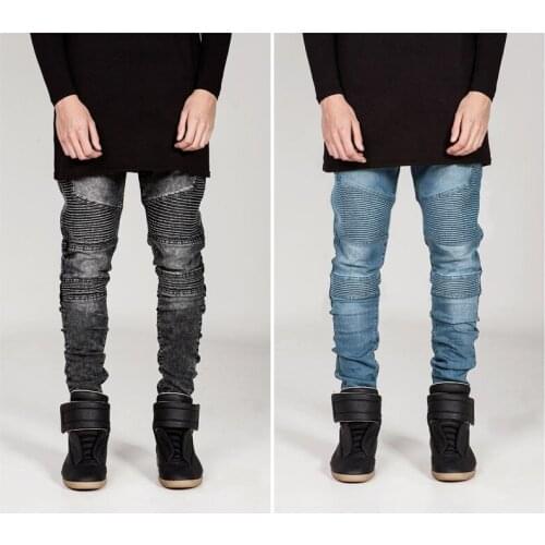 HOMMES JEANS, PANTALONS male 2021 New Mens Slim Elastic Jeans Fashion Business Classic Style Jeans Denim Pants Trousers Male