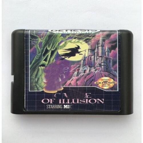 Catle Of Illion Starring Mkey Mse EU/JAP Shell for 16 bit Game Card for Genesis System for Sega Mega Drive
