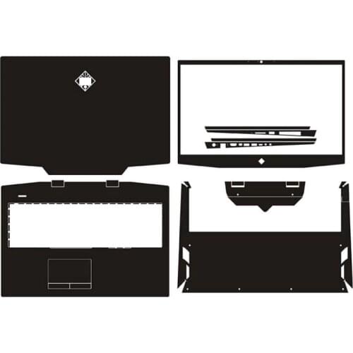 KH Laptop Sticker Skin Decals Cover Protector Guard for HP Gaming Pavilion - 17-CD0005TX