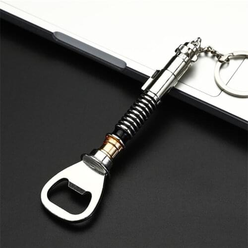 Bottle Opener Keychain Model Light saber Metal Beer Opener Tool For Fans