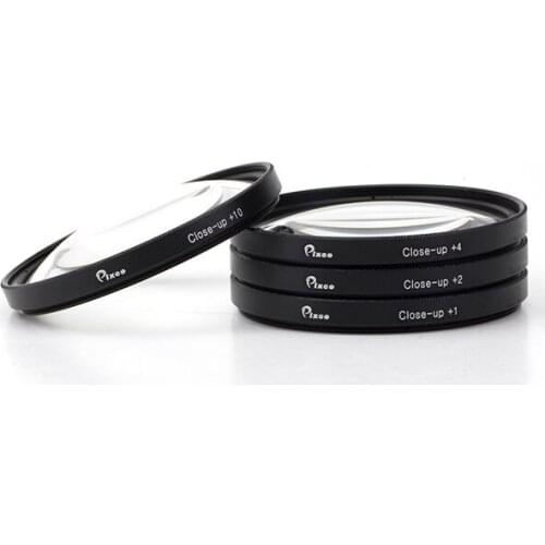 Pixco 52mm 72mm 77mm Close-up Filter Ring +1 +2 +4+10 in Sets Suit For SLR / Digital Camera Camcorder