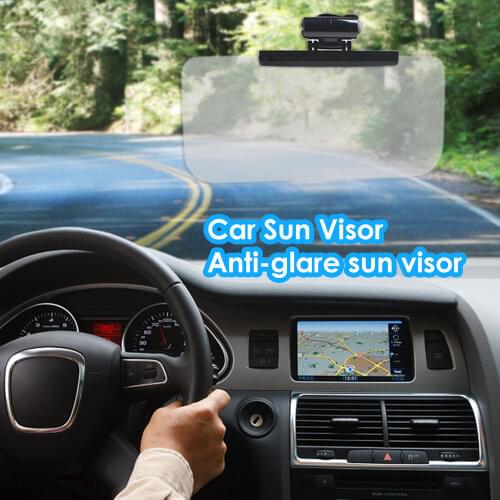 Resin Car Sun Visors High-gloss Anti-Glare Car Sunshade Visor Adjustable Polarized Screen Anti-UV Block Rotatable Blind Board