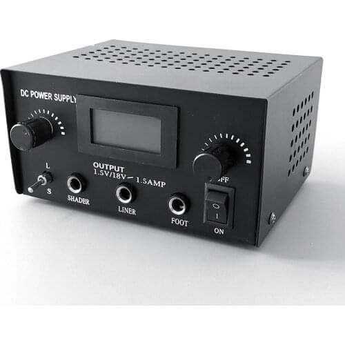 ATOMUS Rotary Tattoo Supplies Transformer Power Frequency Adjustment Supply Fuente Alimentacion Black Machine Gun Foot Switch