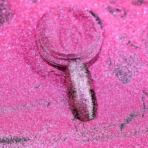 6/20g Pink Nail Glitter Powder Dust Manicure Nail Art Decoration Fine Acrylic Powder Chrome Pigment DIY Nails Salon