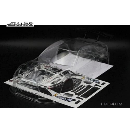 SN-RC 128402 128402-RD 128402-GD 128402-BL 128402-PL 128402-BK 128402-WH 1:10 RCAccessories GTR DRIFT CAR SHELL PC 195*260mm