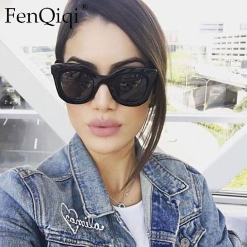 Vintage Round Frame Sunglasses Women Trend Cat Eye Glasses Masculino Big Frame For Female Outdoor Oculos De Sol
