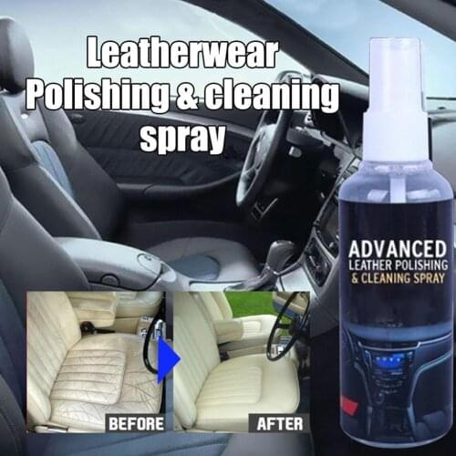 Automobile Interior Cleaner Agent Roof Fabric Flannel Leather Seat Auto Cleaning Coating Polishing Leather Cleaning Spray Tools