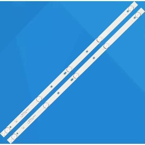 2pcs LED Backlight strip 5leds for MS-L1598 V1 8D32-DNWR-A3205A 32DN 2*5_3030_300MA_30V 6V/LED
