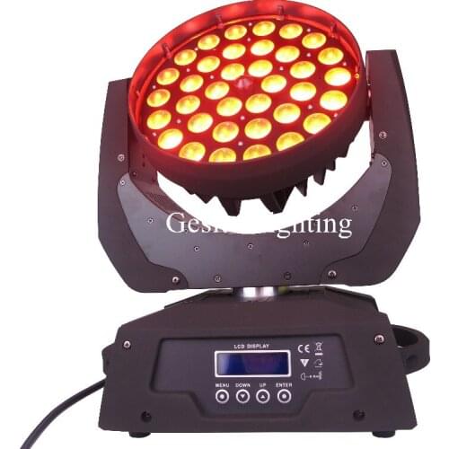 Led 36X10W zoom moving beam lights rgbw 4in1 moving wash lights, stage professional dj equipment