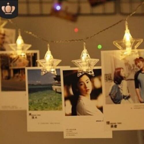 Glowing/LED/Flashing Five-pointed Star Strings Lights Night Light Christmas Wedding Party Decoration Glow In The Dark Supplies