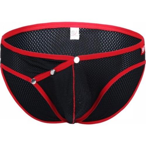 Underwear Briefs Men Mesh Underpants Cueca U Pouch Male Panties Mens Briefs Ropa Interior Hombre