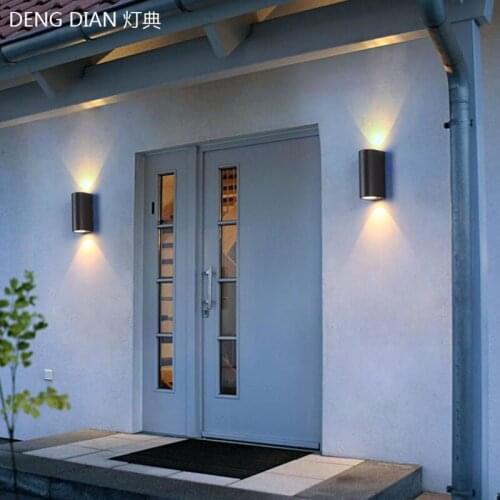 IP65 Outdoor Lighting LED garden Wall Light UP DOWN light Front door Wall lamps balcony porch lights 6W for Hallway corridor