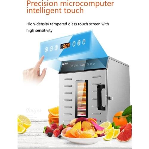 8Layer Commercial Multifunctional Dried Fruit Machine Household Dryer Fruit Tea and Vegetable Food Soluble Bean Air 400W