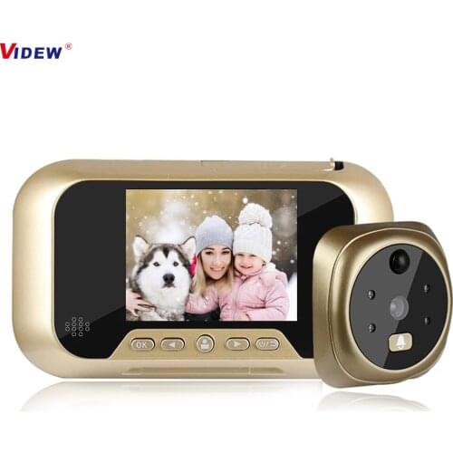 Video Doorbell Intercom 2.8 inch LCD Screen Digital Door Bell with Camera Peephole Door Viewer for Home Office Apartment