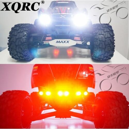 XQRC RC part xmaxx bumper headlamp and taillight led for 77086-4 traxxas 1 / 5 x-maxx upgrade option
