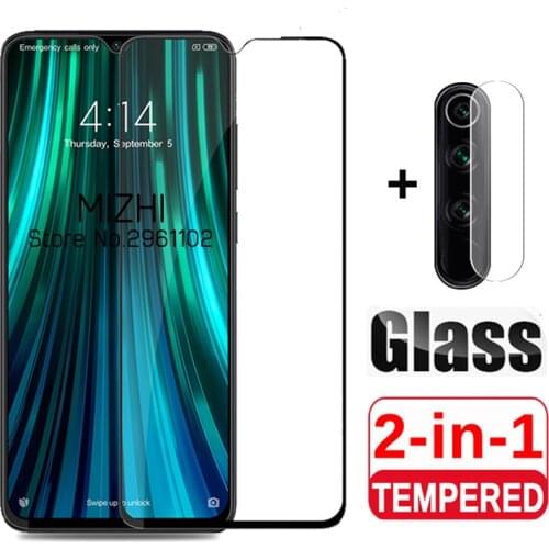 2 in 1 Tempered Glass For Xiaomi Redmi Note 8 Pro Camera Protective Glass on For Xiomi Redmi Note 8t 8Pro Note8 Pro Phone Film