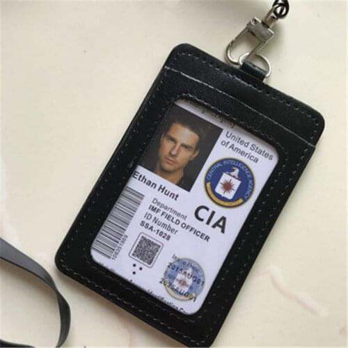 US CIA Special Agent Badges Leather Case Holder ID Card Driving Wallets Certificate Holders Gift Collection For Cosplay