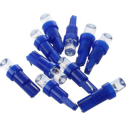 10 T5 17 18 58 Wedge Dashboard Blue LED Light Bulb Lamp